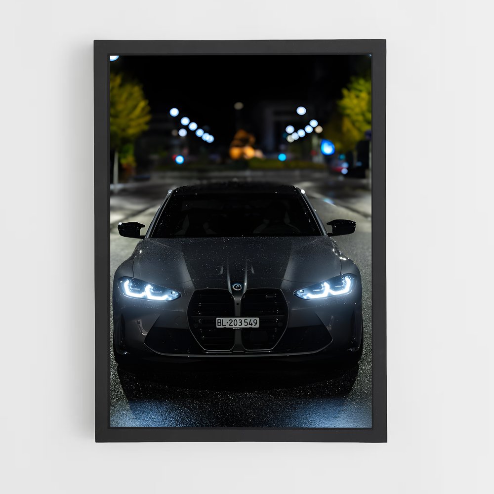 Poster Nuit Mysterieuse Bmw Ligne épurée (vue 2)